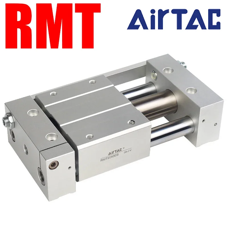 AirTAC RMT16/20/25/3240-50/150/300/400/600/1000-S  Magnetic Coupling Rodless Pneumatic Cylinder  Long Stroke Air Cylinder