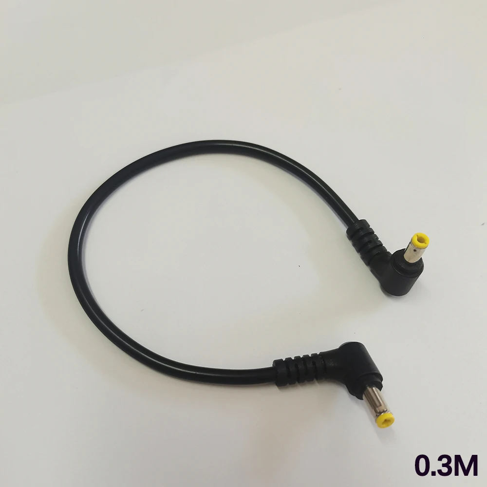 1 Stück DC-Stromkabel, rechtwinklig, 5,5 x 2,5 mm, Stecker auf Stecker, Stromadapter, 18 AWG, Verlängerungskabel, kompatibel mit 5,5 x 2,1. – Detail 2