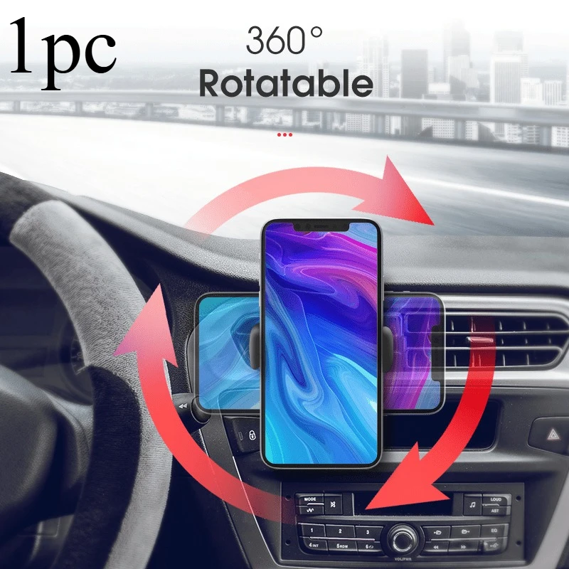 Support de téléphone portable universel Carsun pour grille d'aération de voiture, accessoire intérieur pour voiture, support de téléphone pour voiture