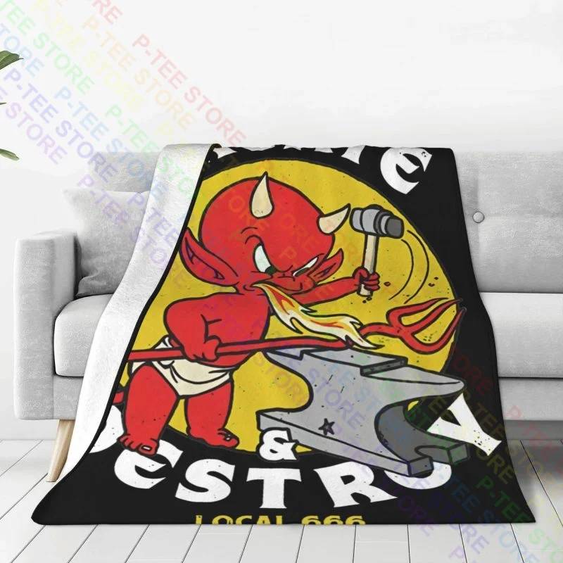 Hot Stuff Local Devils Little Devil Blanket Winter Bedspread Four Seasons Bedding Supply Sleeping Sheets