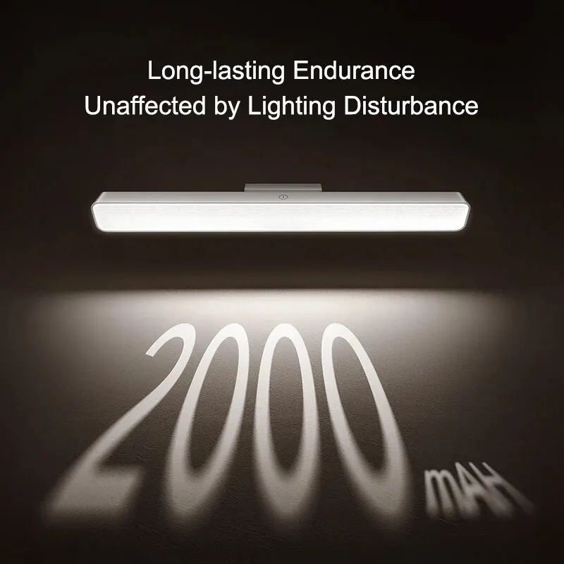 Xiaomi-Lampe de lecture magnétique à LED, lampe de bureau, lampe à gradation tactile, lampe à absorption, lampe de chambre, 2000mAh, Ata Jia