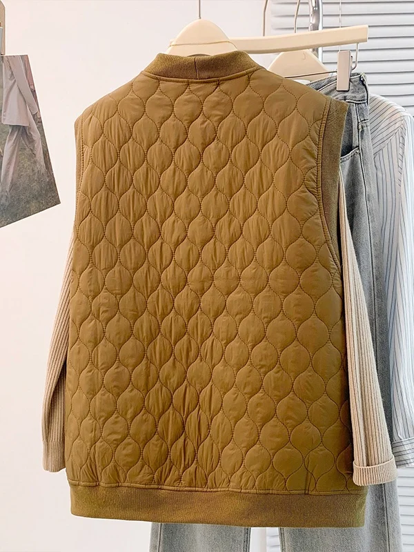 Abnehmen Effektiven Lose Baumwolle Weste Marke Tag Entfernt Hong Kong Sle frauen Faion Herbst Winter Schichtung Top