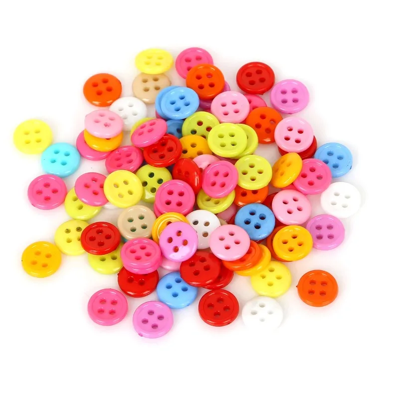 20-200Pcs Mixed Size Round Resin Sewing Buttons For Craft Round Sewing Buttons Scrapbook DIY Home Decoration Accessories