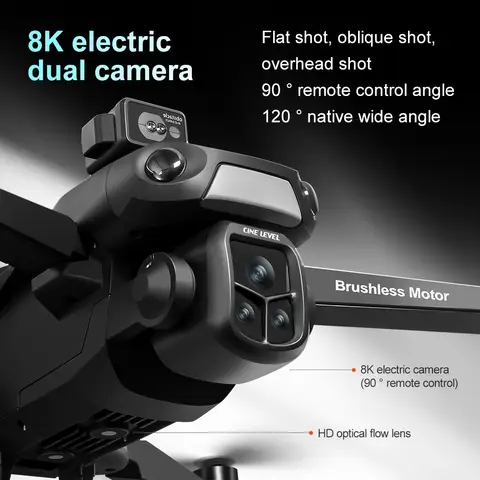 NEW V918 Drone GPS Laser Obstacle Avoidance 8K Camera Dron Electric Adjustment 90 ° Large Capacity Battery Long Endurance Toys