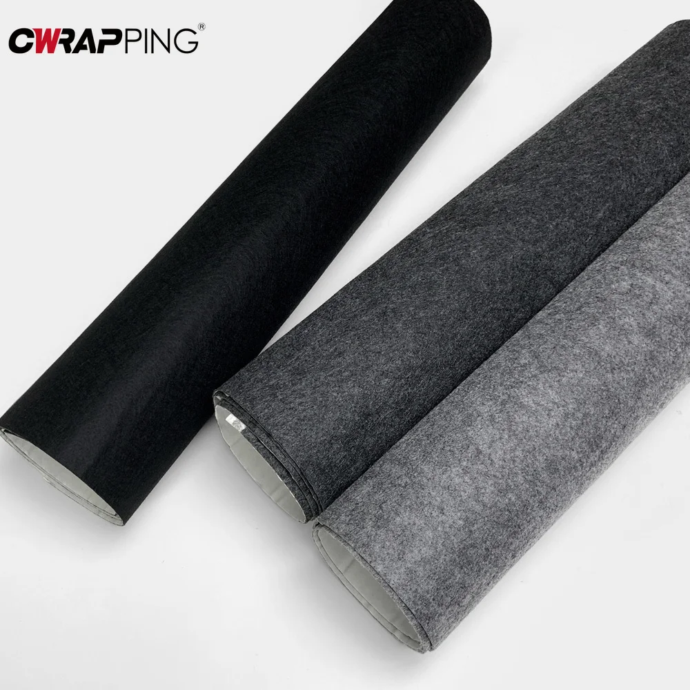 Car Lining Carpet Felt DIY Self Adhesive Non-Woven Fabric Subsidy Renew Felt Carpet Interior Repair Stickers for Cars 50x100cm