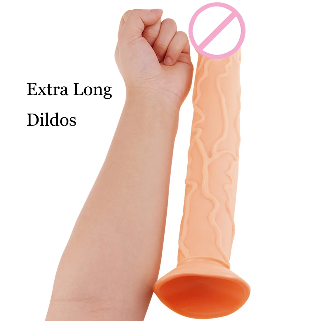 Overlength Realistic Dildos Anal Plug with Suction Cup Big Penis Butt Plug Long Dick Sex Toys for Women Phallus Anal Dilator