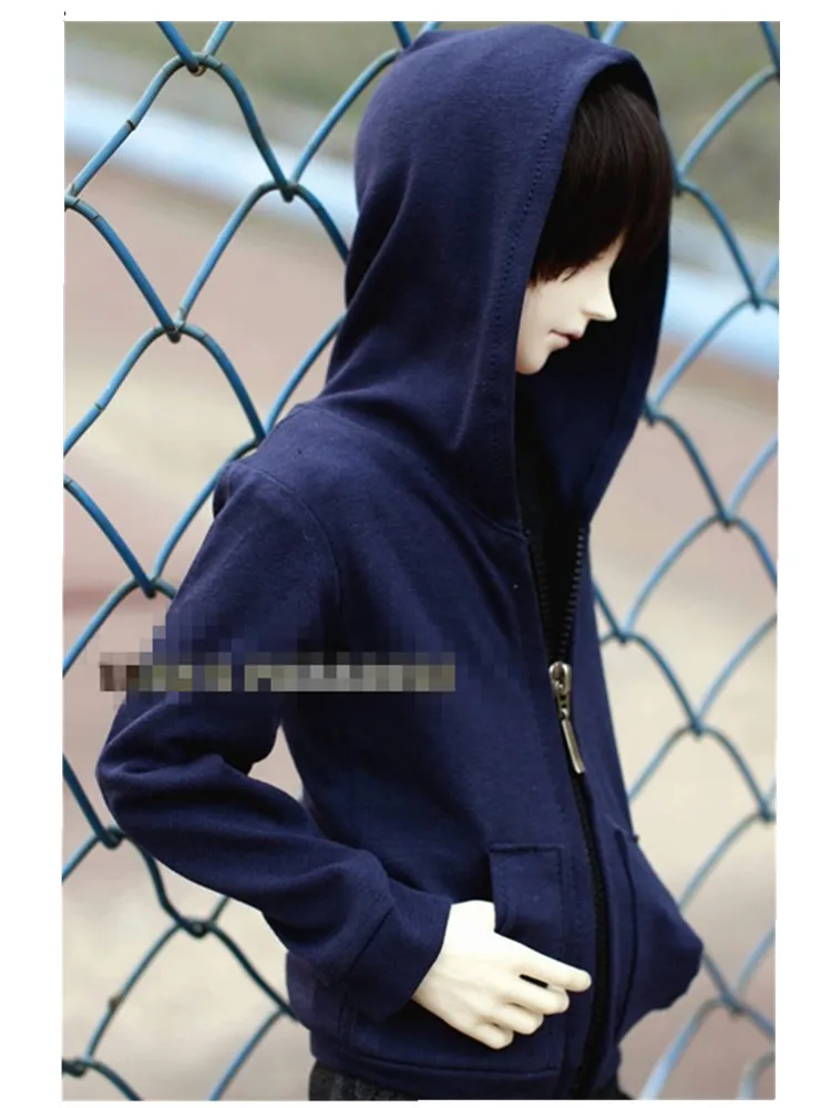 Cool Hooded Jacket for 1/6 1/4 1/3 SD13 SD17 Uncle Custom Bjd Doll Clothes CMB3