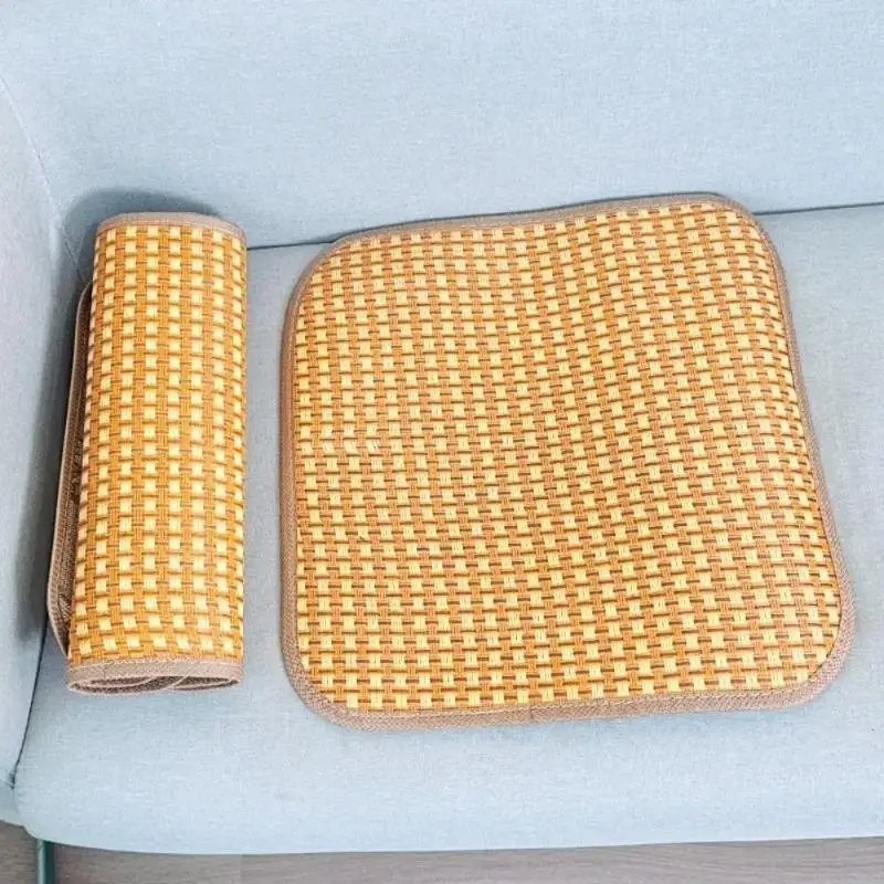 New Breathable Summer Cooling Seat Cushion Thickening Car Seat Cushion Cool Mat Non-slip Cooling Bamboo Chair Seat Mat