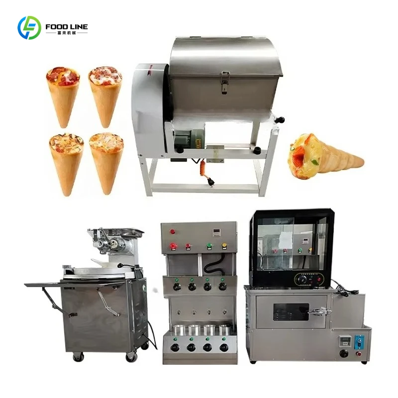 Customized High Quality Automatic Pizza Cone Machine Commercial Stainless Steel Snack Equipment