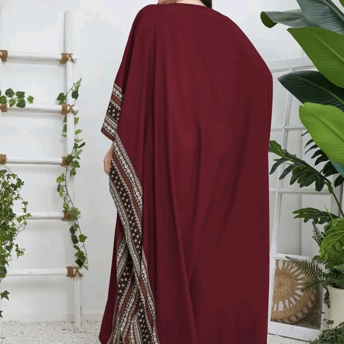 Abaya für Frauen Ramadan Gurban marok kanis chen Kaftan Kaftan mit Fledermaus ärmeln muslimischen arabischen Dubai Robe Kleid lose elegante Kleidung