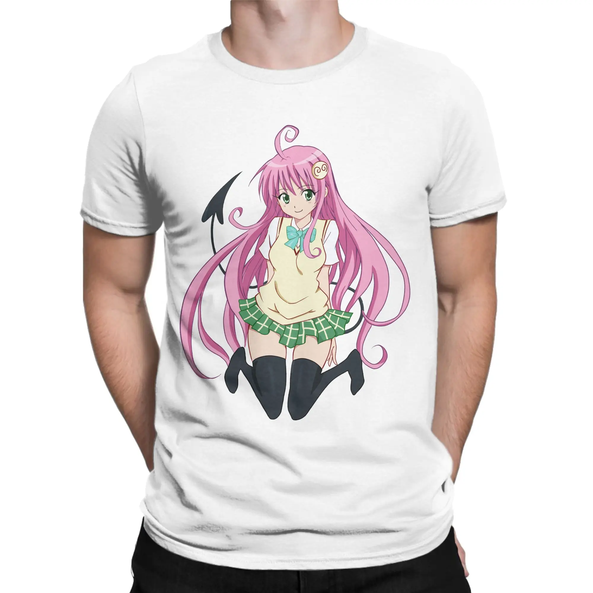 Novelty To Love Ru Aime Lala T-Shirt Men Women Round Neck 100% Cotton T Shirts  Short Sleeve Tee Shirt 6XL Clothes