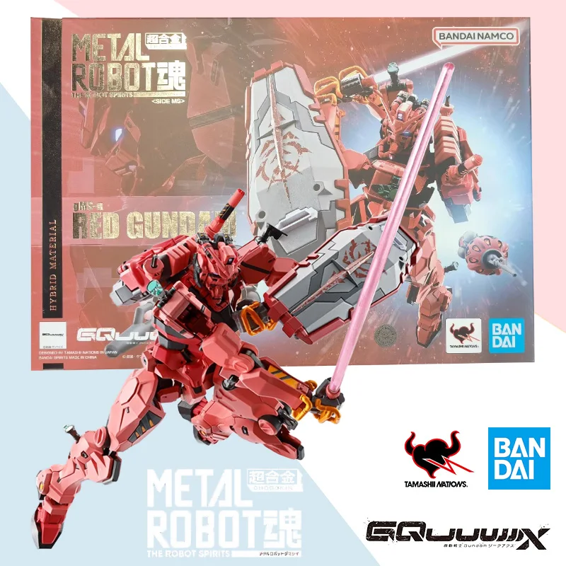 

Original Bandai METAL ROBOT gMS-α RED GUNDAM GQUUUUUUX Anime Action Figure Assembly Model Ornaments Collection Toy Gift for Kid