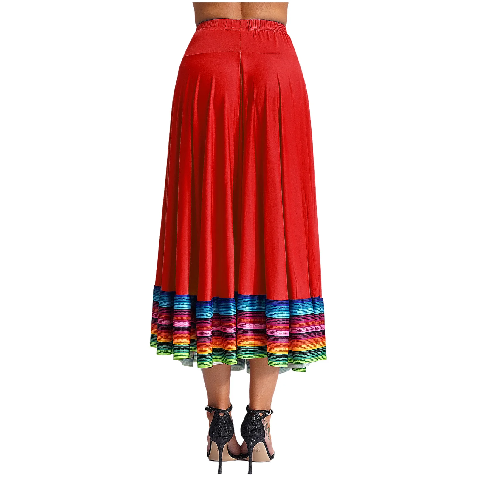 Faldas largas de danza folclórica para mujer, traje de baile de grifo de Flamenco mexicano folclórico, falda de baile de toro español, vestidos folclóricos