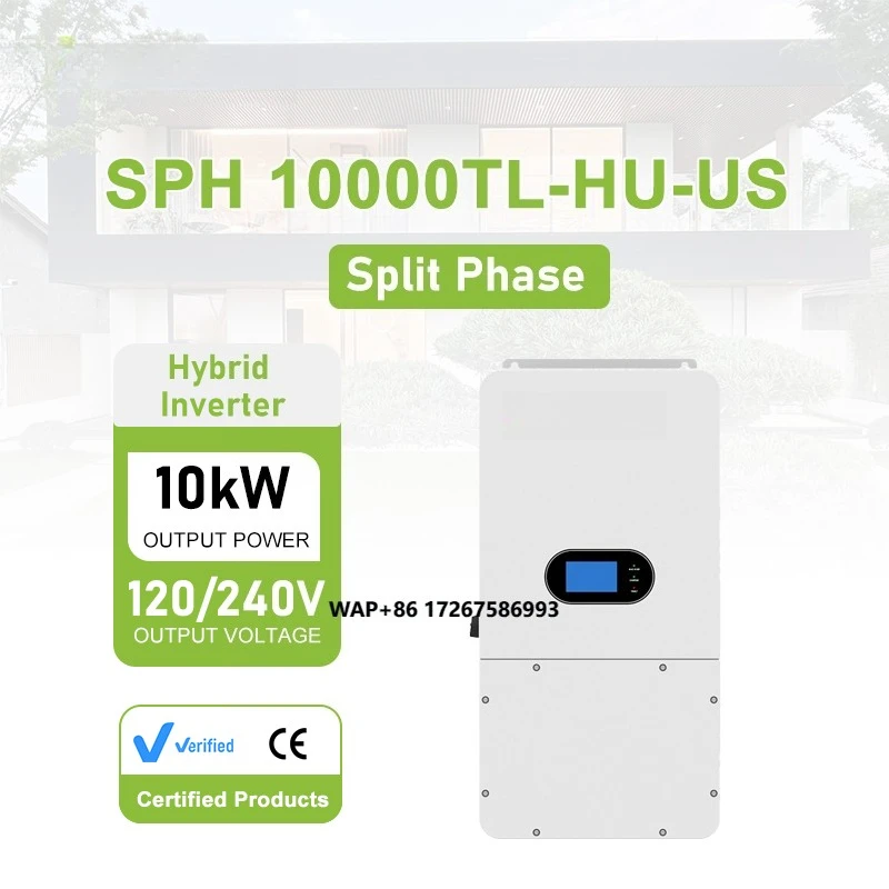 

Growatt Solar Inverters 8Kw 10Kw Split Phase Hybrid Inverter With Mppt Charge Controller