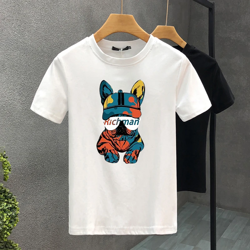 Luxury Brand Dogfight 100% Cotton High Quality Print Couple Tees Summer Harajuku For Men/Women Short Sleeve T-shirt Asian Size