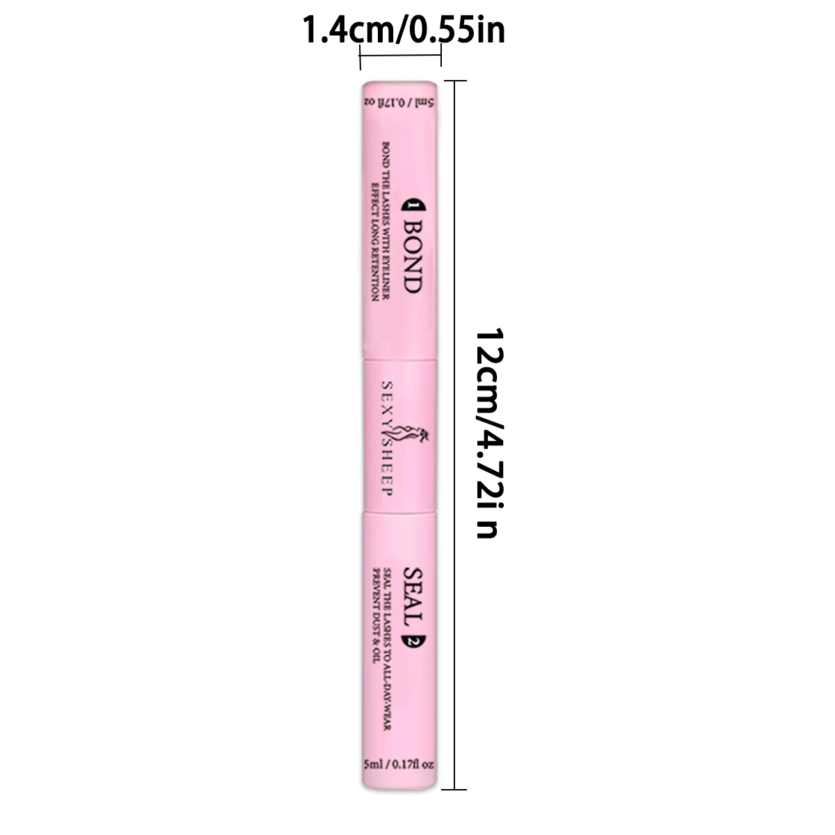 غراء رموش لمجموعات الرموش 10 مل، ربط فائق الأمد وختم 2 في 1 DIY في المنزل 10 مل