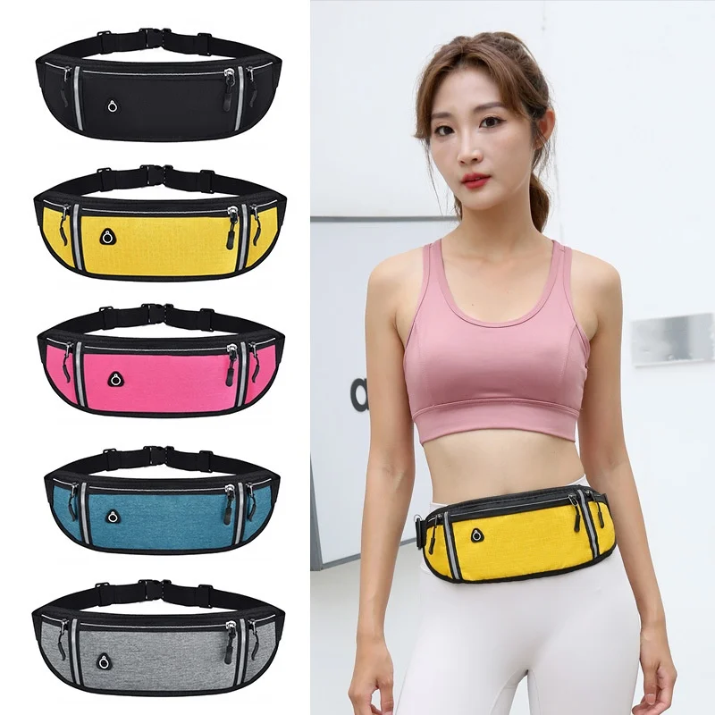 Running Waist Bag Sports Belt Pouch Mobile Phone Case Men Women Hidden Pouch Gym SportsBags Running Belt Waist Pack Professional