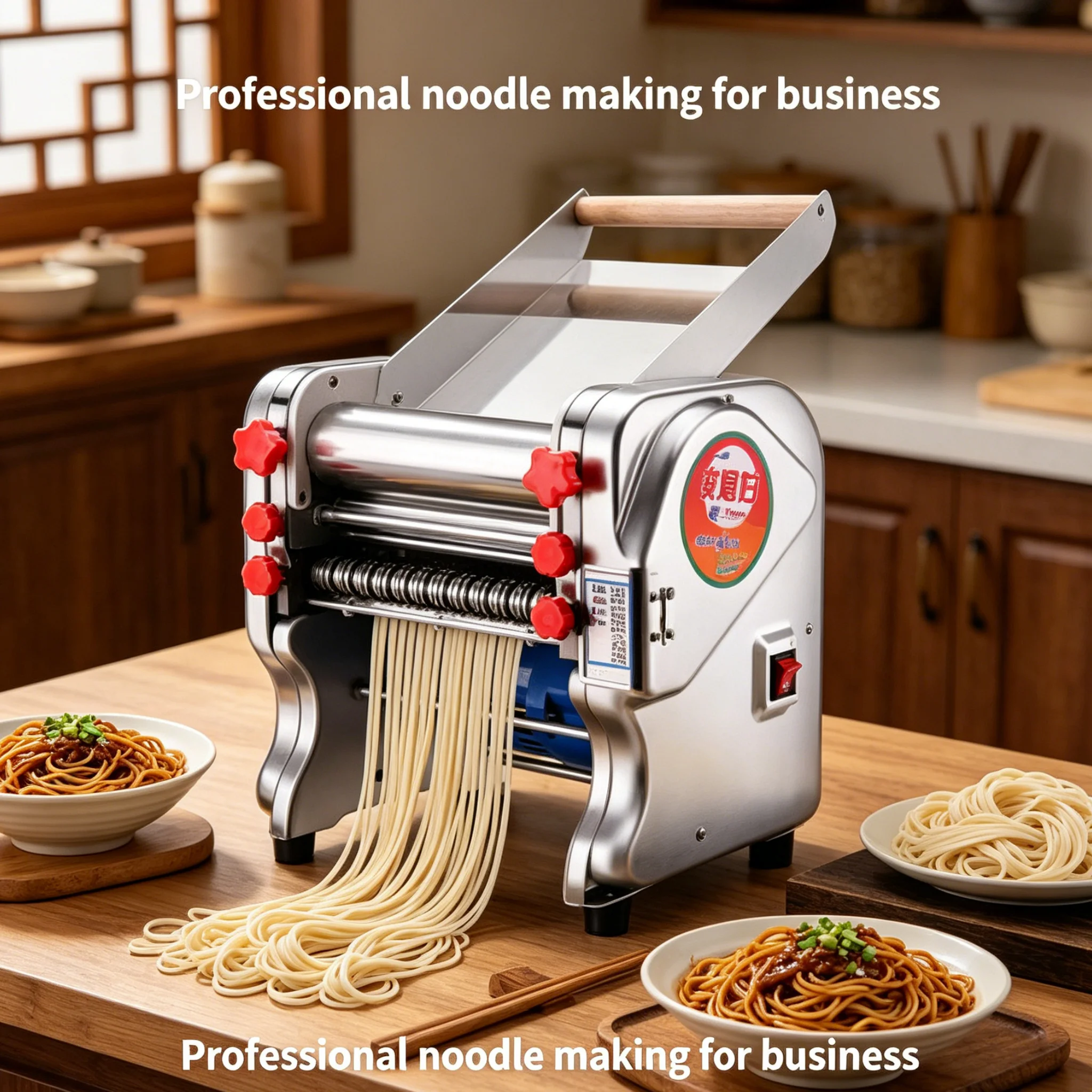 

High Efficiency Noodles Knead Press Machine Food Grade Stainless Steel Pasta Maker For Fresh Noodle Production