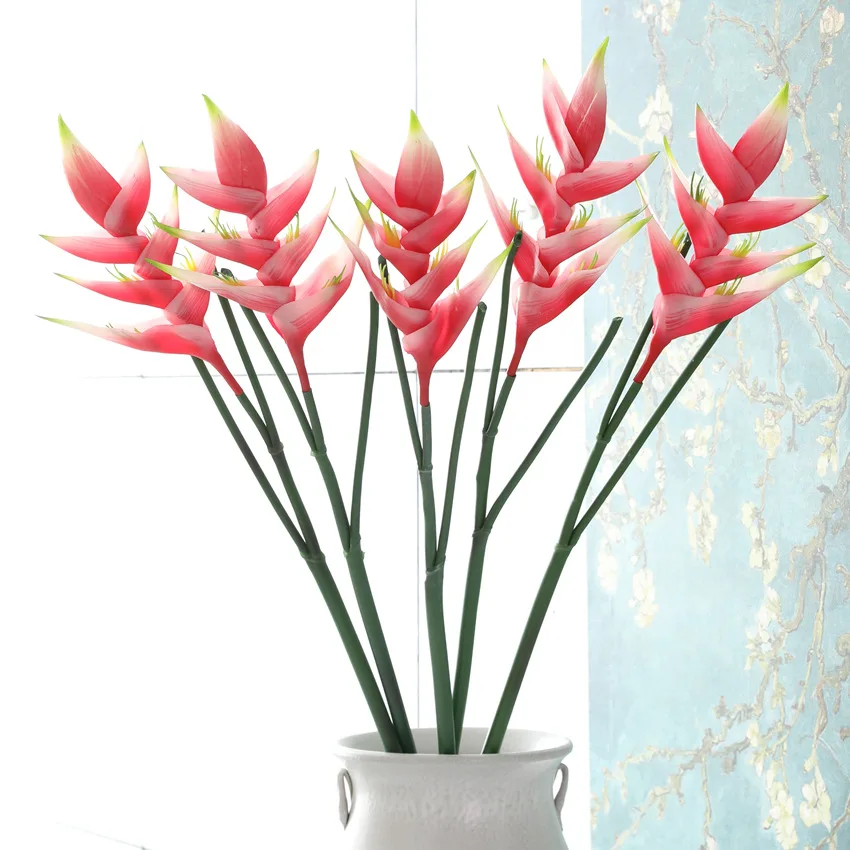 Strelitzia Reginae-Flor Artificial de pájaro del paraíso, decoración para el hogar, mesa de boda, habitación, regalo, 1 piezas, F997