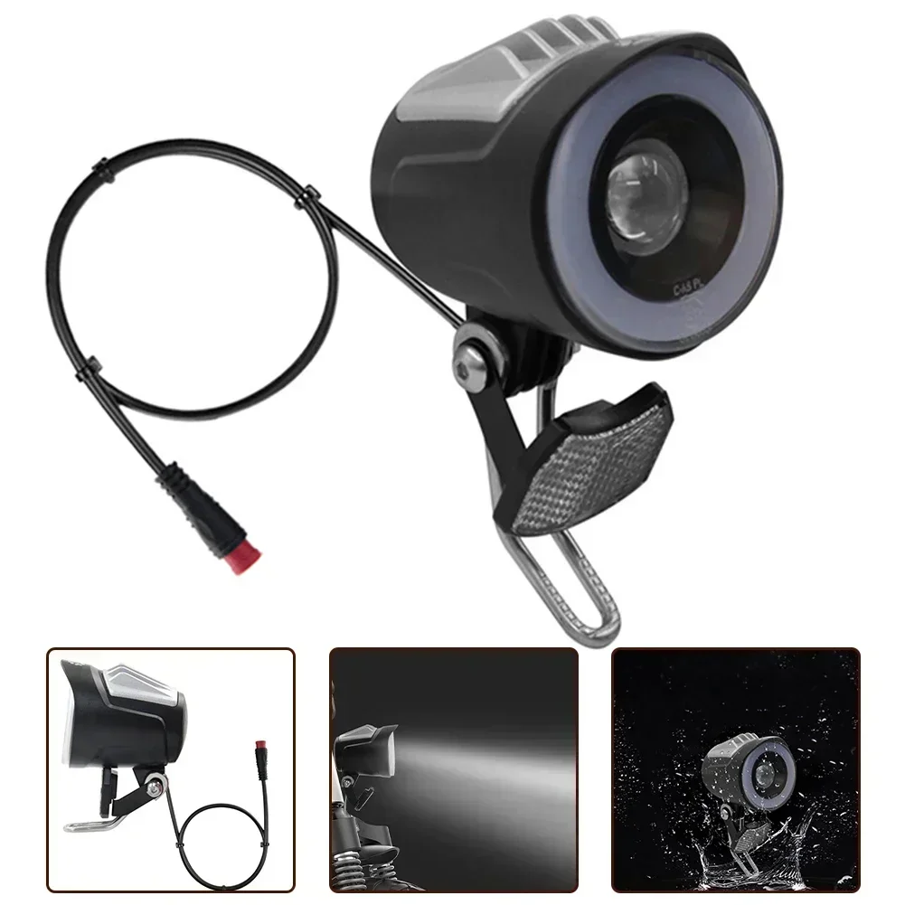6V-48V Cycle Lights LED Headlight For Electric Bike Front Lamp Spotlight 2pins Ebike Headlight Front Light	 N E W