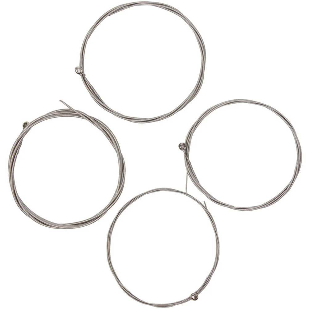 

4Pcs Electric Bass String Alloy Strong Winding Replacement Instrument Strings for Bass Guitar Accessories Instrument Strings