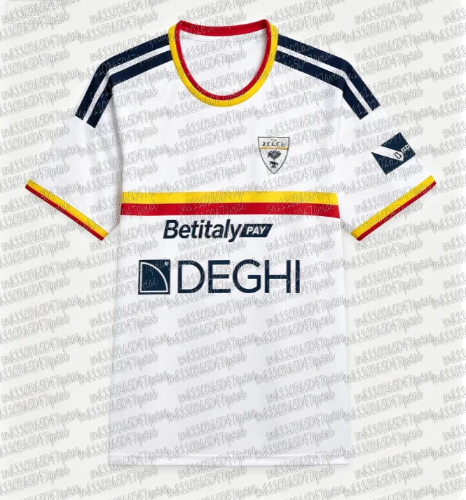 2026/27 Atmungsaktives Fußballtrikot für die ganze Familie, USA, schnelltrocknend, Heimtrikot für Herren, Geschenk, Top-Produkt für Erwachsene, Heimfußballspiel, Lecce Hot – Detail 4