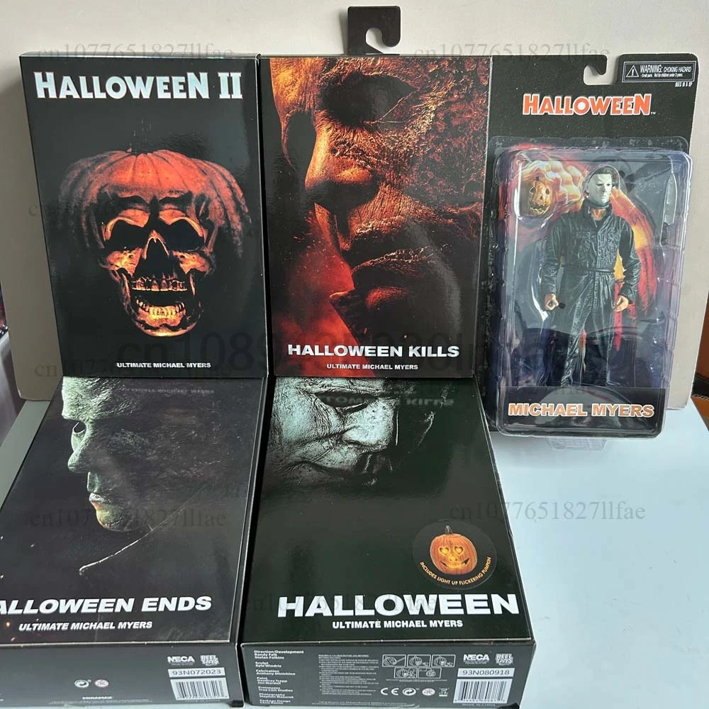 NECA مايكل مايرز الشكل مع LED اليقطين هالوين II يقتل ينتهي مايكل مايرز في نهاية المطاف عمل نموذج لجسم اللعب المشتركة المنقولة