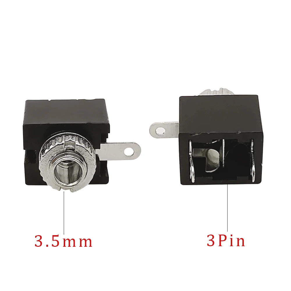 5/10Pcs 2.5MM Headphone Jack PJ-201M 3Pin DIP Mono Channel Audio Female Socket PCB Panel Mount Connector PJ201M Earphone Adapter