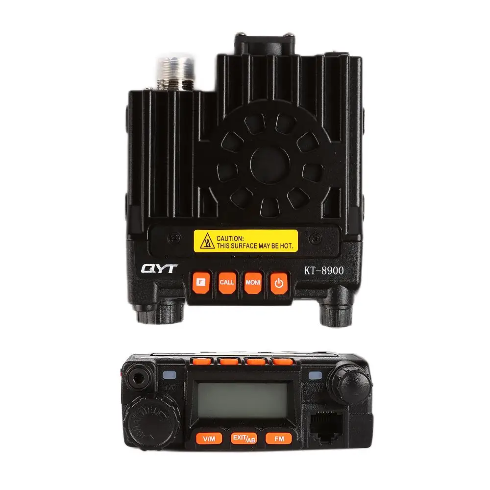 QYT KT-8900 25W Mini Mobile Radio Dual Band High Quality VHF UHF 136-174&400-480MHz Ham Radio