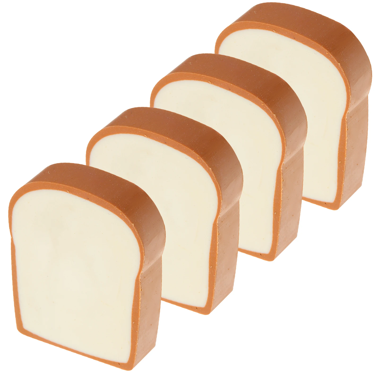 

4pcs Creative Eraser Cute Bread Cartoon Food Tpr Stationery School Office Party Favors Adorable Pencil Erasers Safe