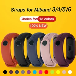 Bransoletka z paskiem do Xiaomi Mi Band 7 6 5 4 3 2 Silikonowa bransoletka na nadgarstek MiBand 3 4 Band5 Band6 Akcesoria do smartwatcha