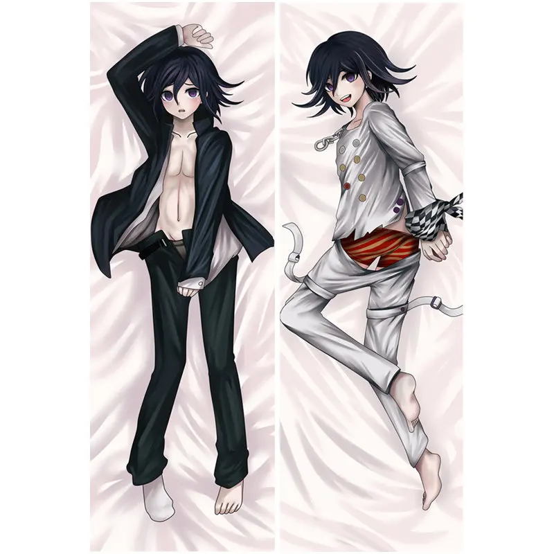 

180cm Anime Danganronpa Pillow Covers Dakimakura Case Naegi Makoto Hinata Hajime 3D Double-sided Bedding Hugging Body Pillowcase