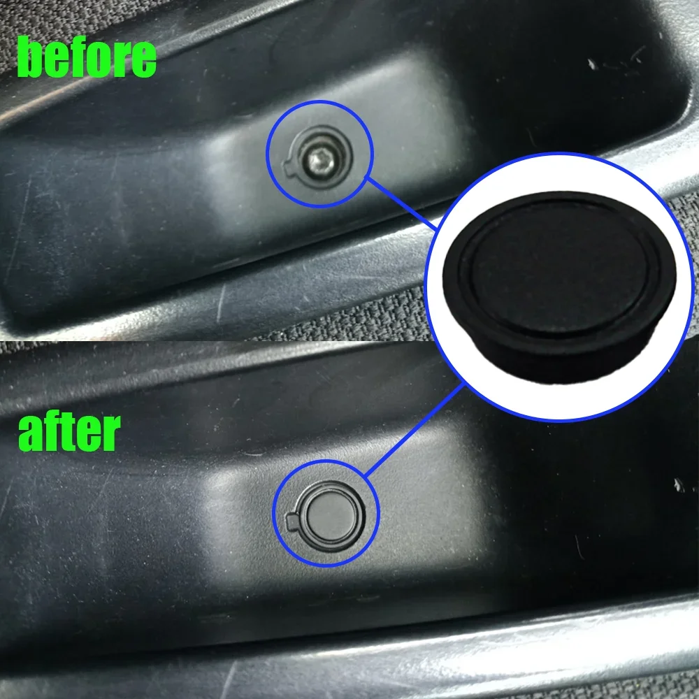 2Pcs New Interior Door Handle Cap Pull Clip Cover For Renault Fluence 2009 2010 2011 2012 - 2015 Samsung SM3 7703074513 Black