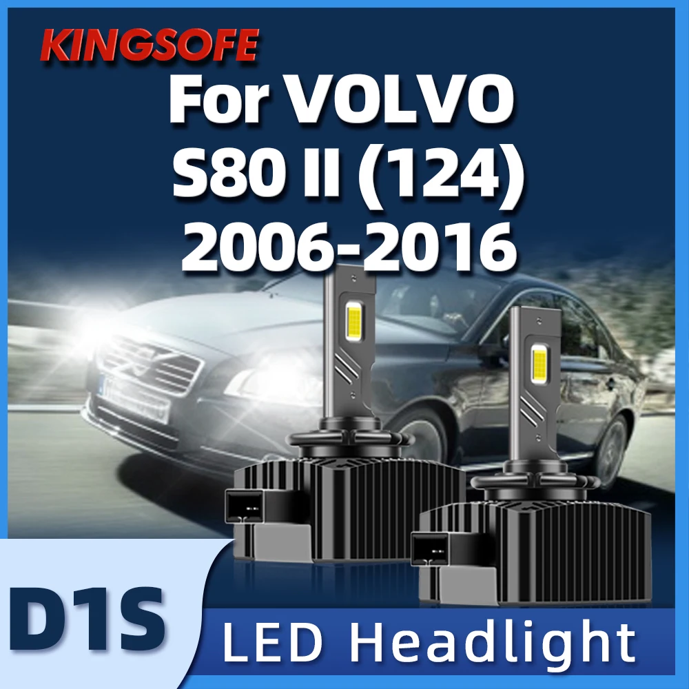 2X D1S Car Light Led Headligh CSP Chip HID Bulbs For Volvo S80  II (124) 2006 2007 2008 2009 2010 2011 2012 2013 2014 2015 2016