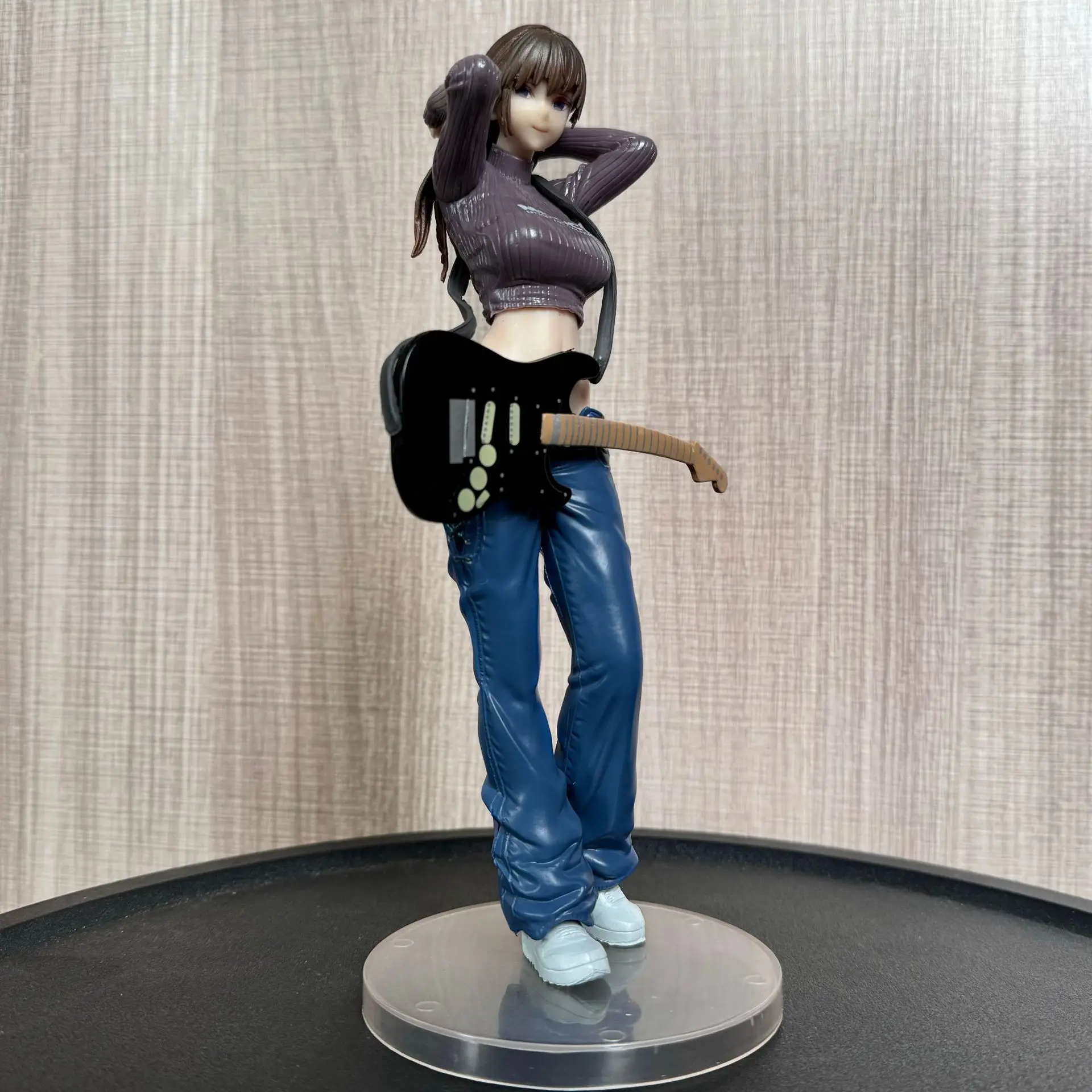 

23cm Lovely Guitar Sisters Mei Mei Sexy Girl Anime Figure Guitar Sisters Action Figure Adult Collectible Model Toy Birthday Gift