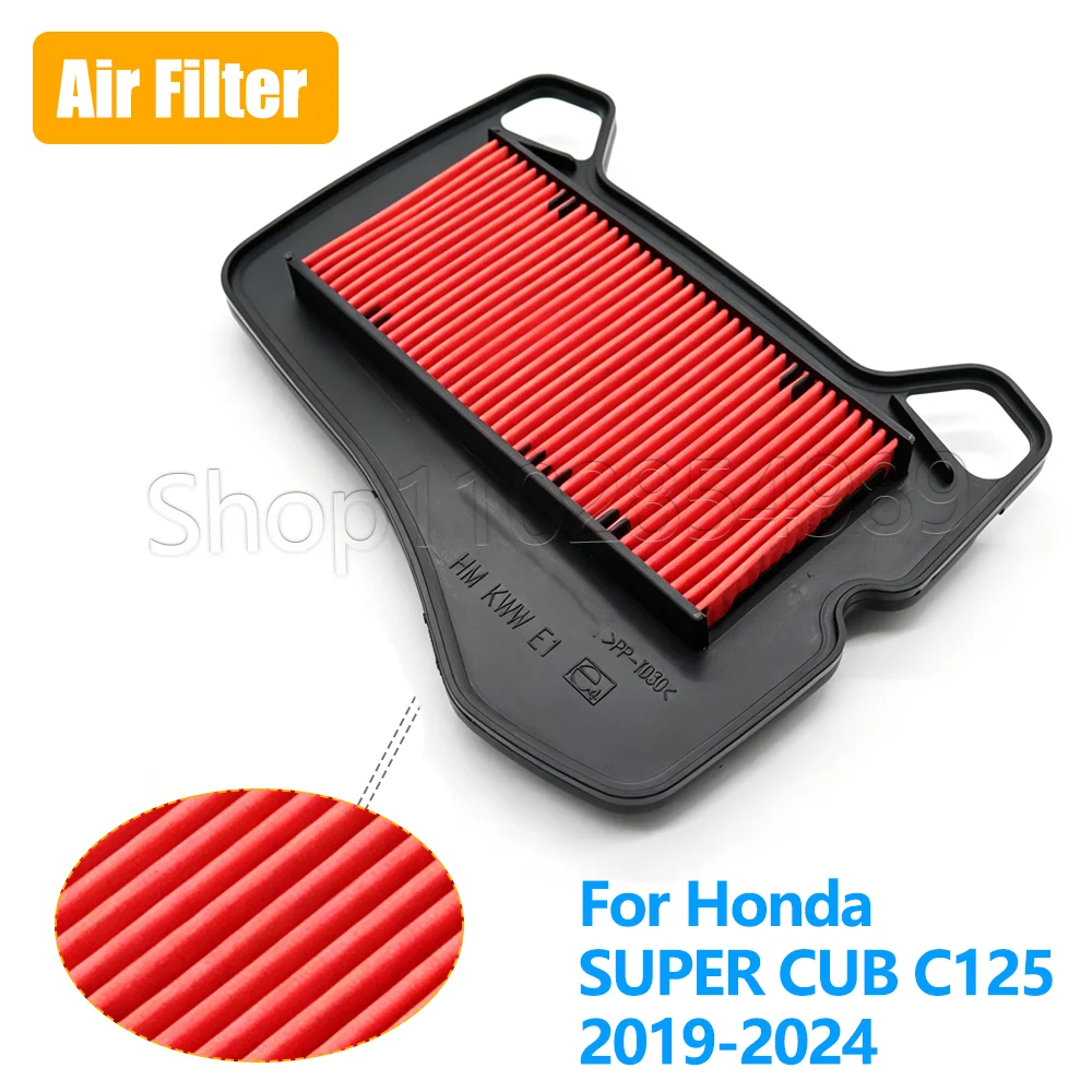 Motorcycle Accessories For Honda SUPER CUB C125 C 125 2019 2020 2021 2022 2023 2024 Air Filter Intake Cleaner Element