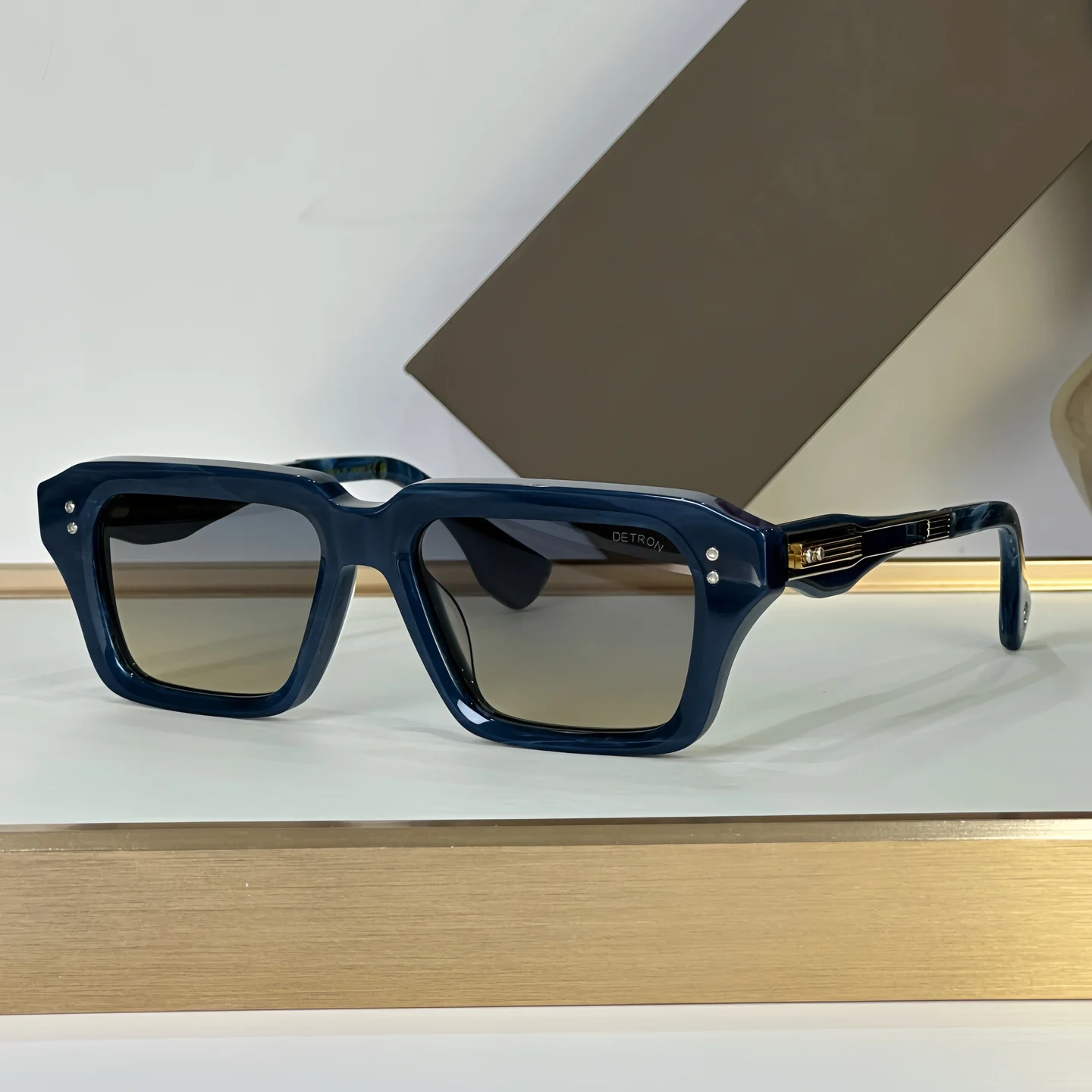 ADITA DETRON 459S MAAT 52-17-14 Topkwaliteit zonnebril voor heren Titanium stijl Fashion Design zonnebril voor dames met doos