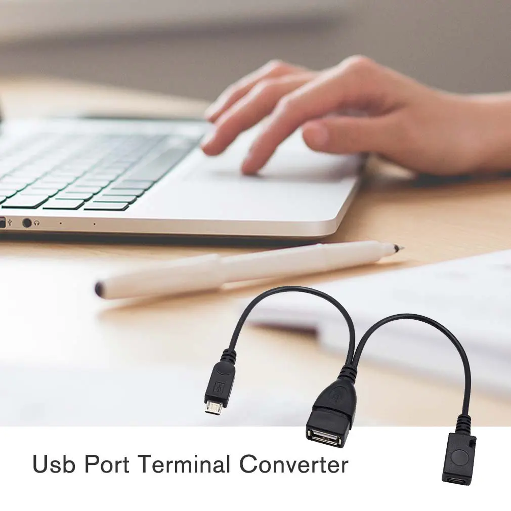 2pcs USB Port Terminal Adapter OTG Cable Usb Port Terminal Converter For Media Stick Streaming Device Phone