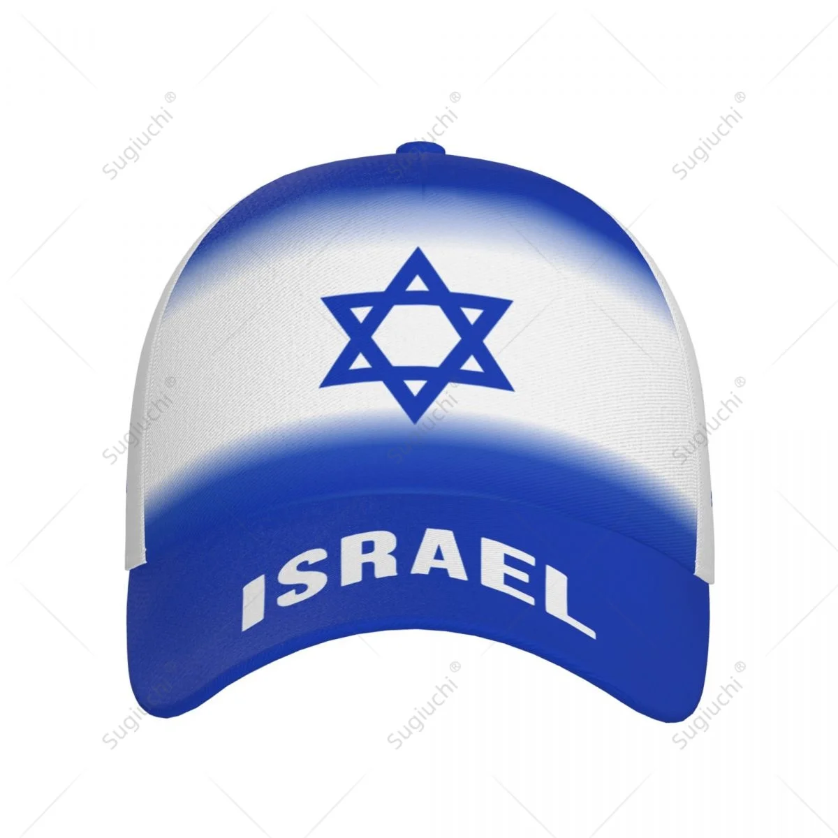 Unisex Baseball Cap Hat Israel Flag Gradient Color 3D Printing for Tennis Outdoor Bike Bicycle Golf Baseball Sports Fans