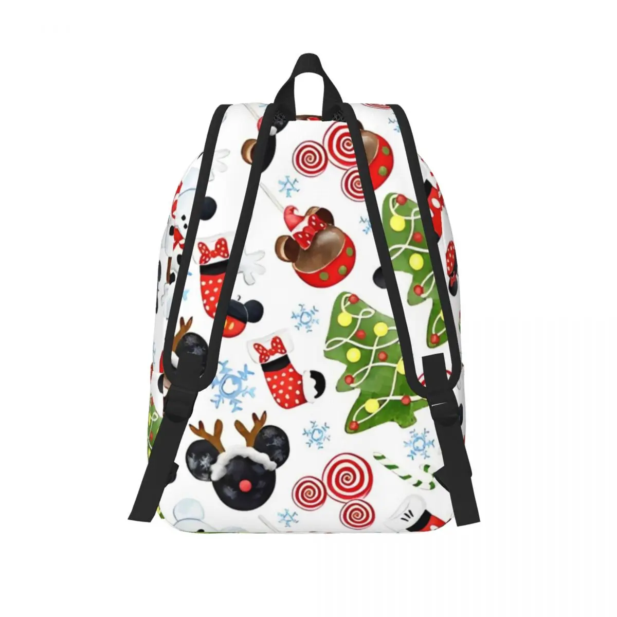 Kawaii Mickey Mouse Christmas Fashion Backpack Outdoor High School Work Daypack for Men Women Laptop Shoulder Bag