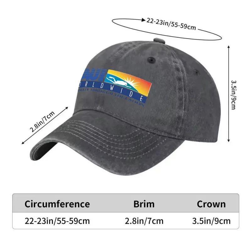 NAUI Logo Snapback Cap – Lightweight Unisex Adjustable for Small/Large Heads, Diving Swimming Casual Use, Hand Washable