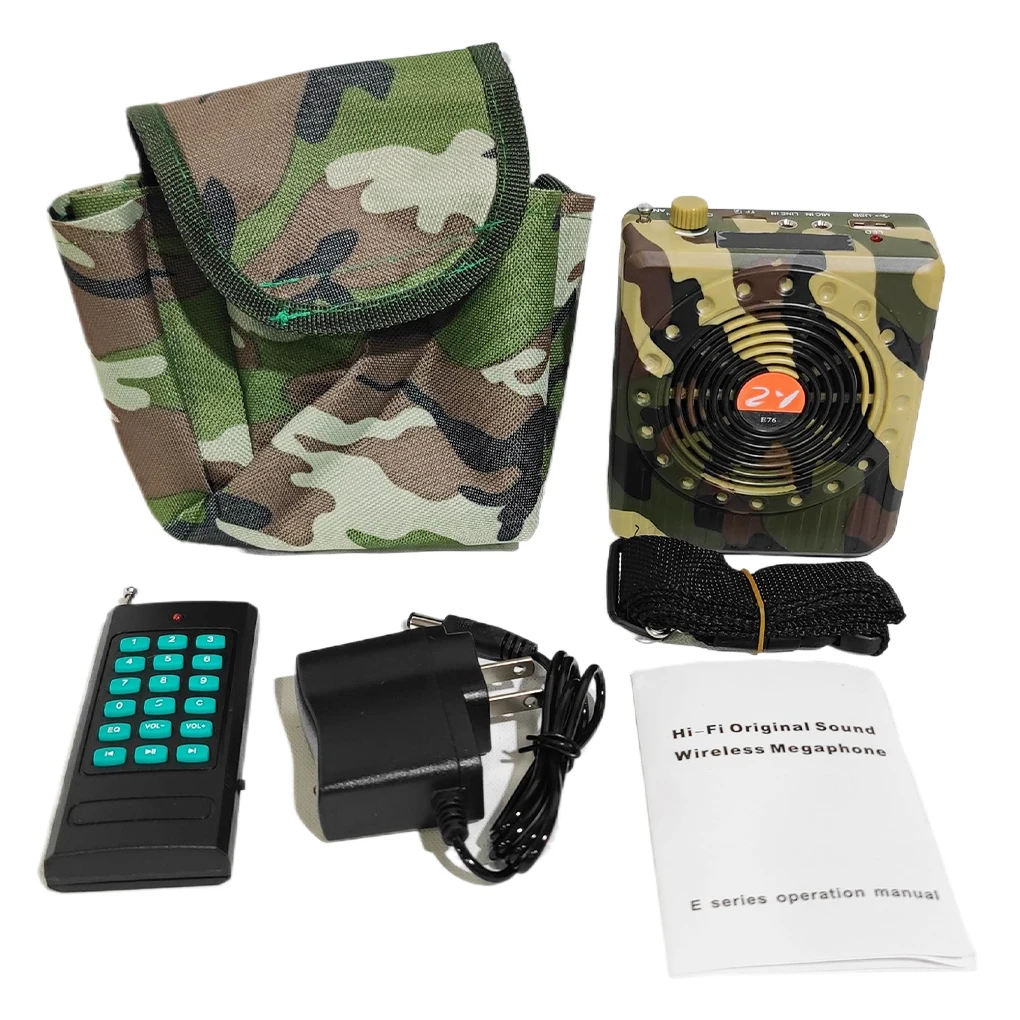 Rechargeable Remote Control Amplifier Universal Outdoor Hunting Sound Amplifiers Hunt Accessory Sound Devices US Plug