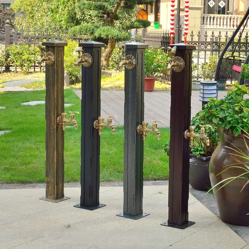 

courtyard faucet outdoor water pipe column stainless steel 304 painted durable antifreeze all copper faucet