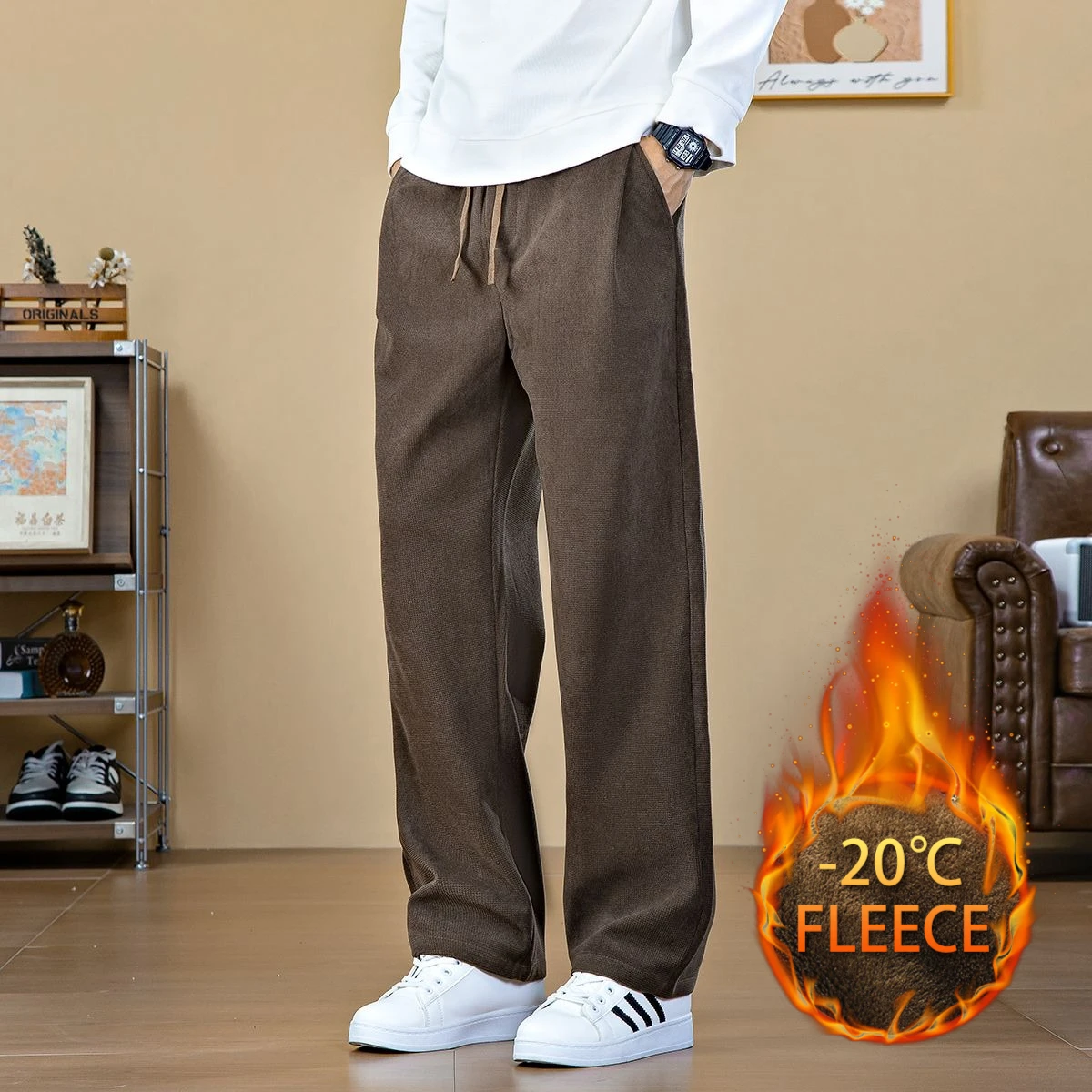 

Casual Men's Pants for Autumn and Winter Are Made of Lightweight Fabric with Breathable Design and Fashionable Style Man Pants