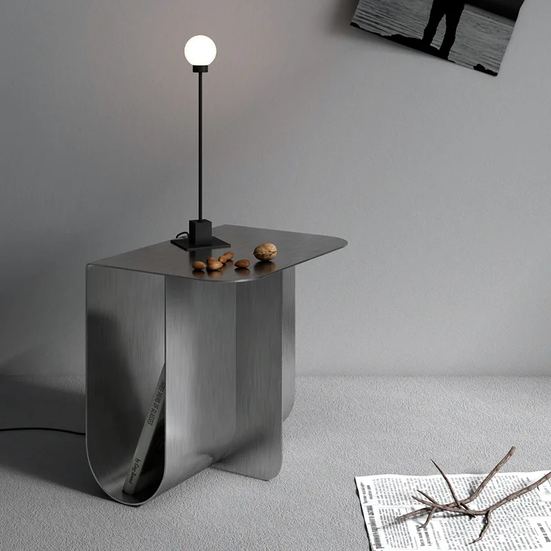 Light Luxury Designer Side Tables Minimalist Modern Sofa End Table Creative Bedside