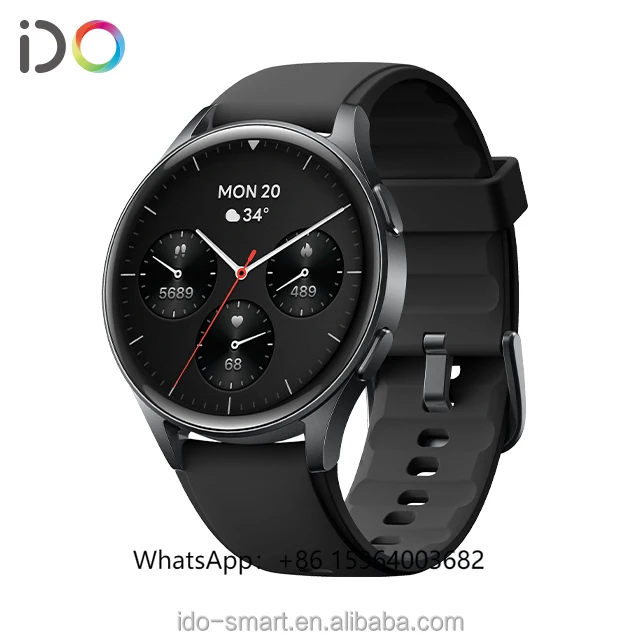 

TJXL-2025 New Electronics Fashion Smart Watch AMOLED Alexa Voice GPS IP68 Waterproof BT Call Factory Price 110+sports for IOS&An