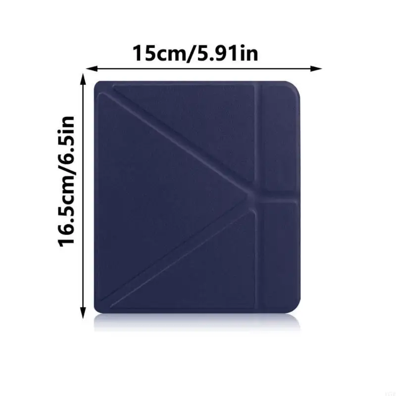 4X7E Tablet Case Soft TPU Scratch Shockproof Cover Protectors with Auto Sleep Wake Stand Case for Tolino 6