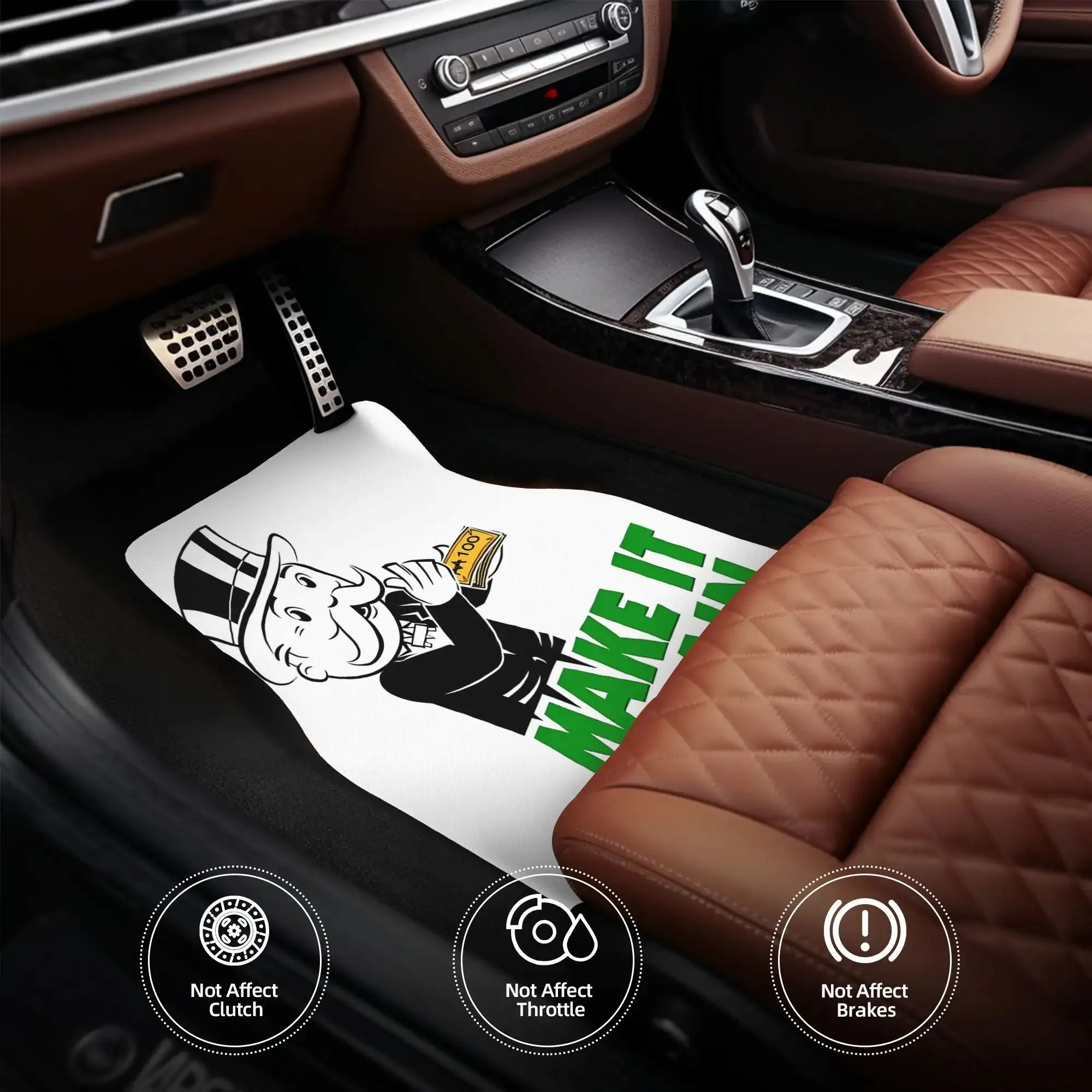 Game Rain Theme Car Floor Set, Suitable Most Car Models, Provides A Neat Interior Environment Your Daily Commute Or Weekend Trip