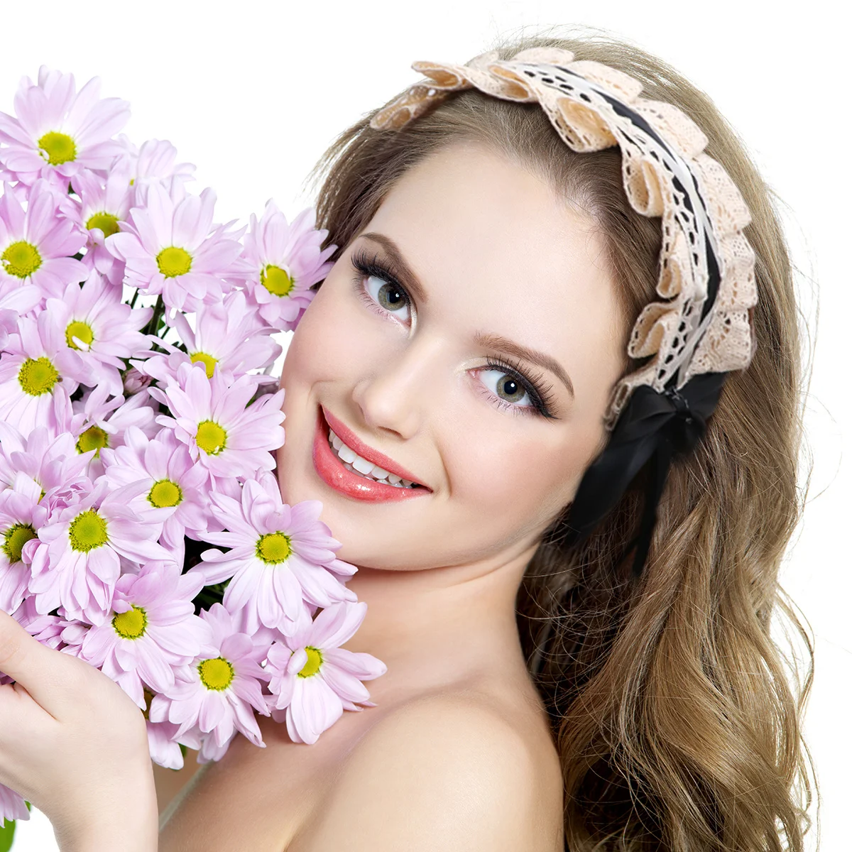 

Lace Hairband Size Fits Most Breathable Comfortable Headband for Women Girls Party Daily Wear Lovely Headdress