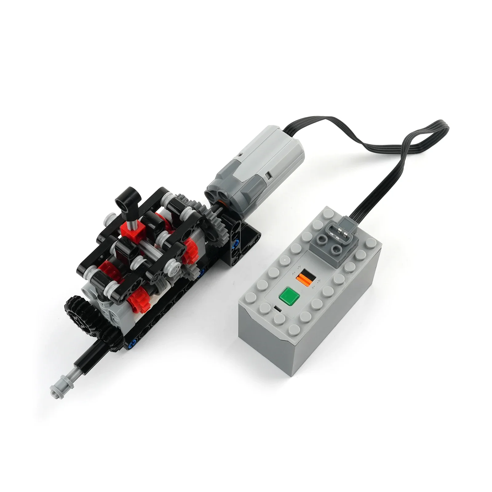 MOC High-tech 4 Speed Gearbox Model Manual Transmission Kit + M Motor 8883 + Battery Box Compatible With Legoeds